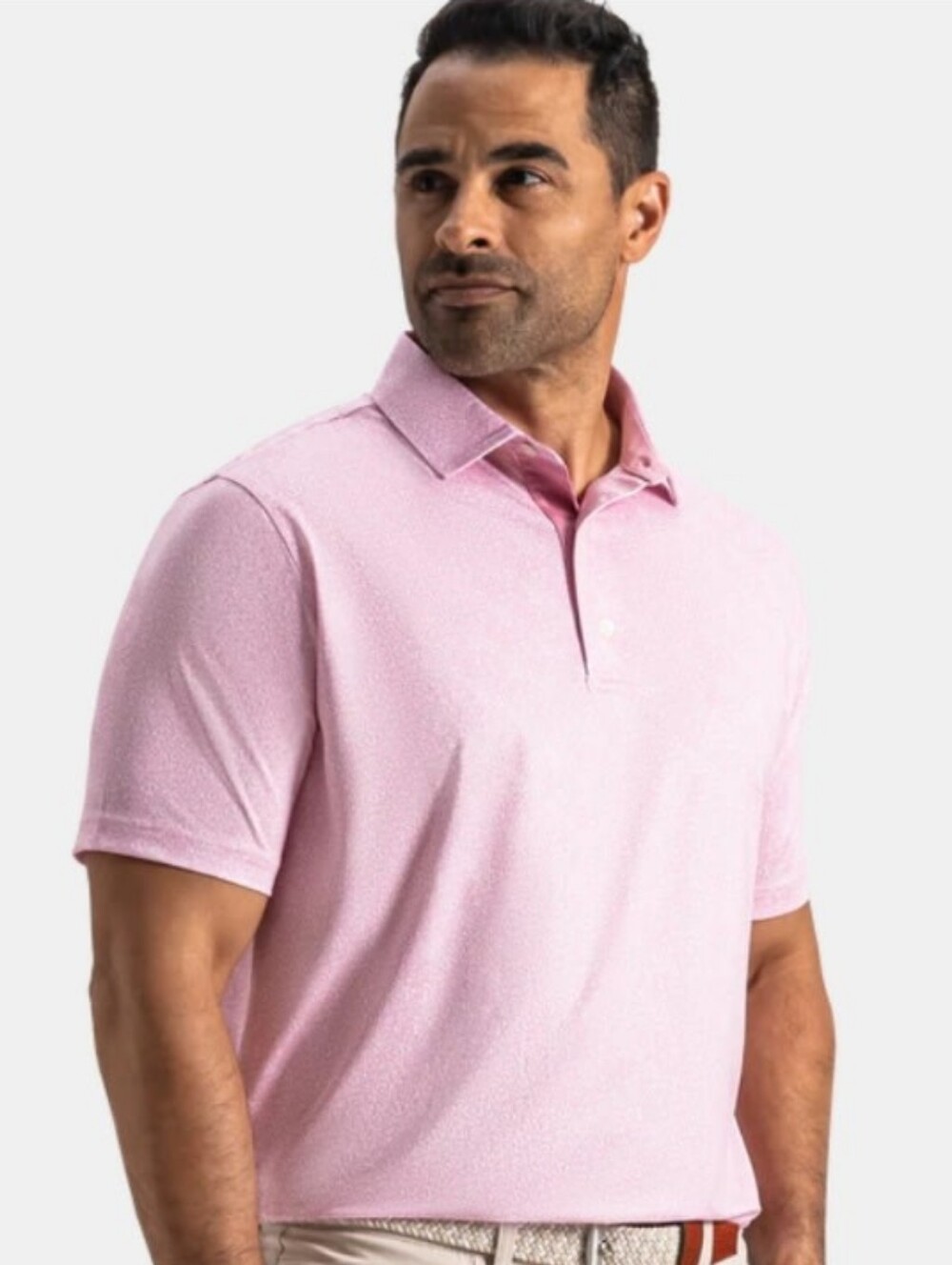 FootJoy Speckle Polo in Light Pink